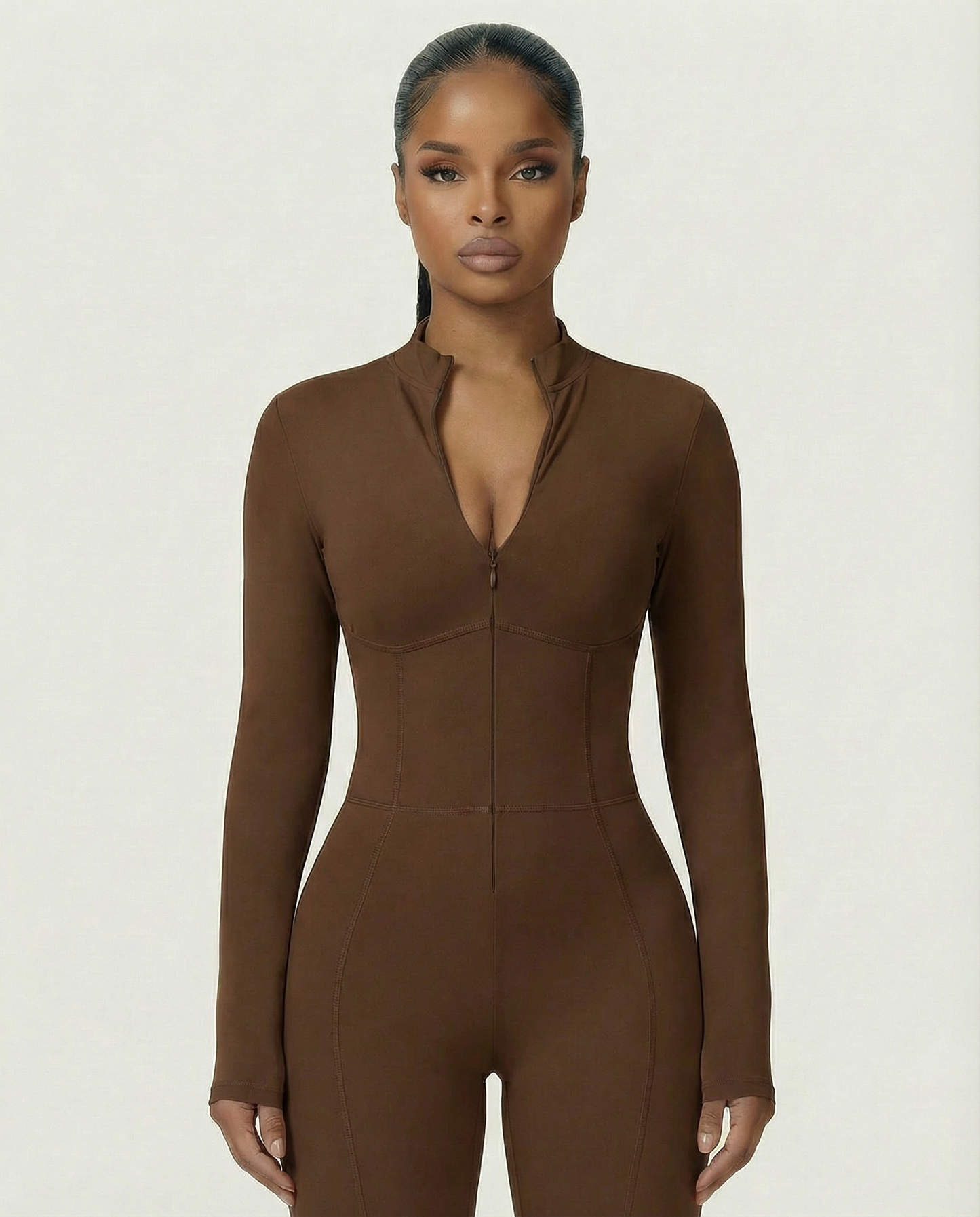 LUVINA Zip-Up Jumpsuit