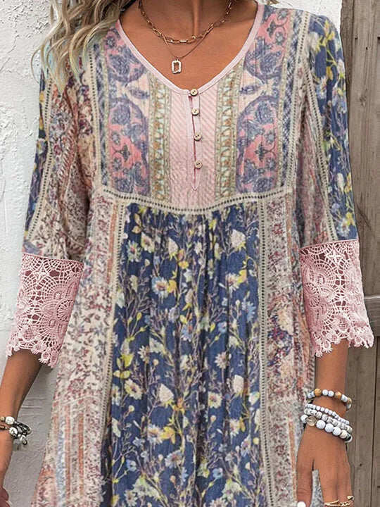 Raelynn - Boho Lace Dress - Samberule