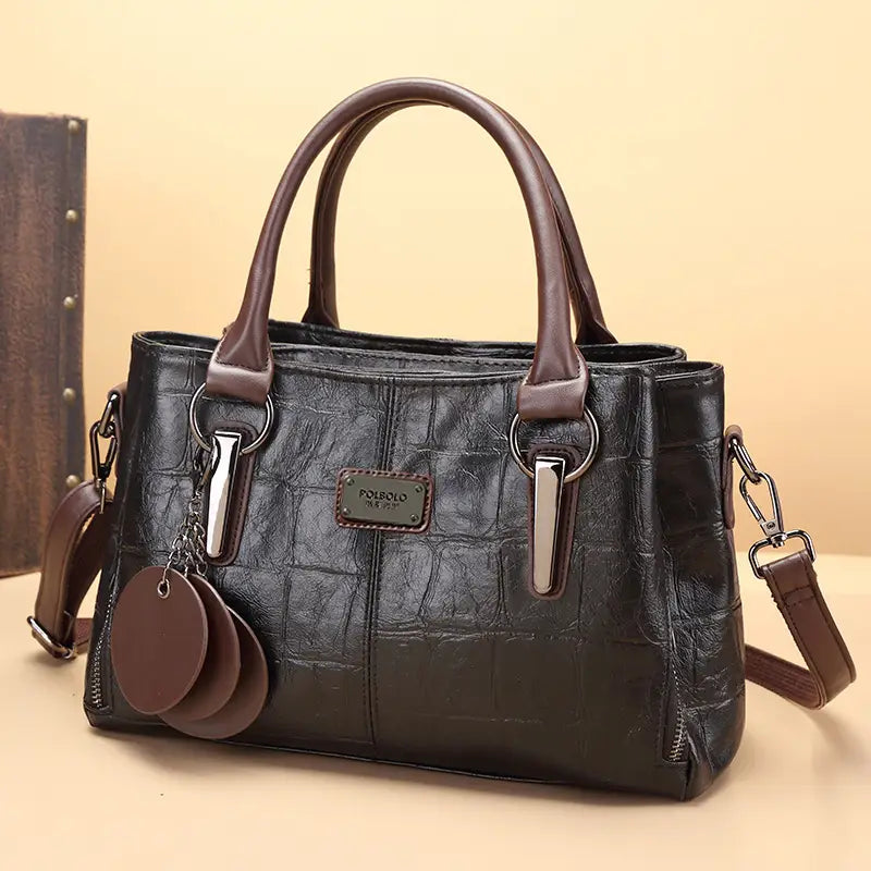 Joyce - Leather Structured Handbag - Samberule