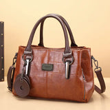Joyce - Leather Structured Handbag - Samberule