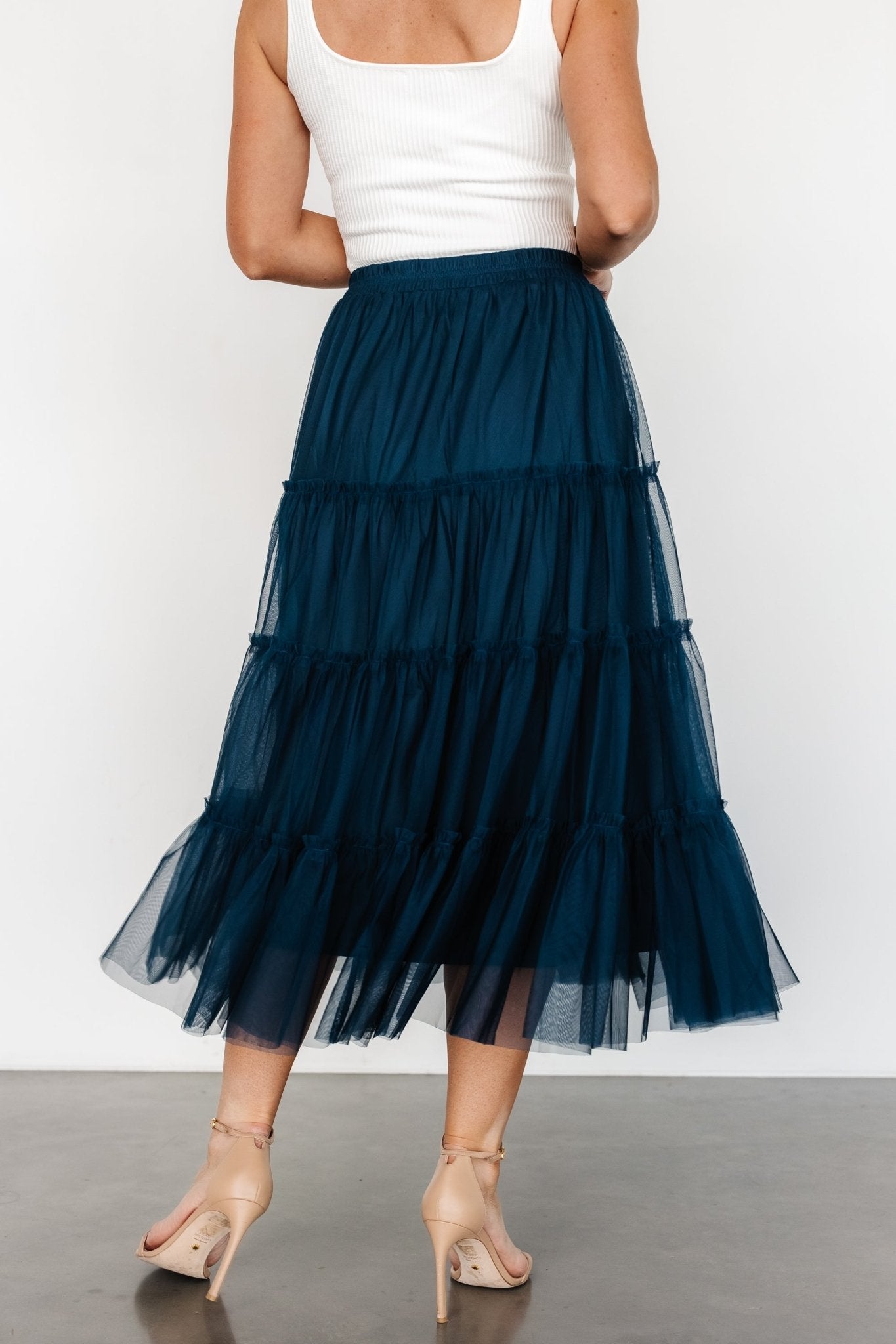 Galena Tulle Skirt | Deep Topaz