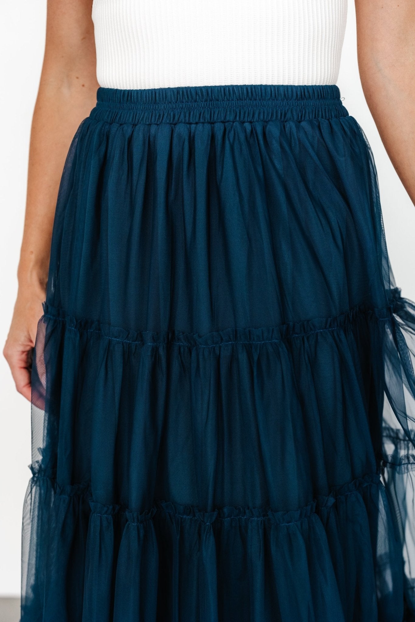 Galena Tulle Skirt | Deep Topaz