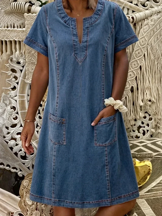 Megan | Women Summer Casual Pocket Dress - Samberule