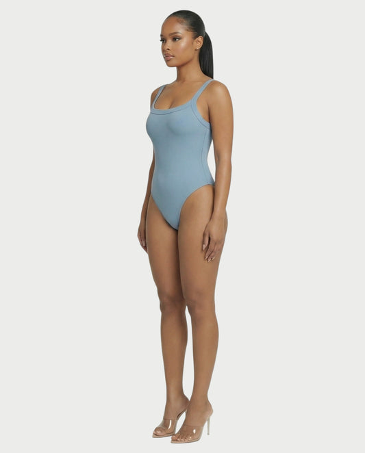 Ribbed High-Cut Tank Bodysuit - Samberule