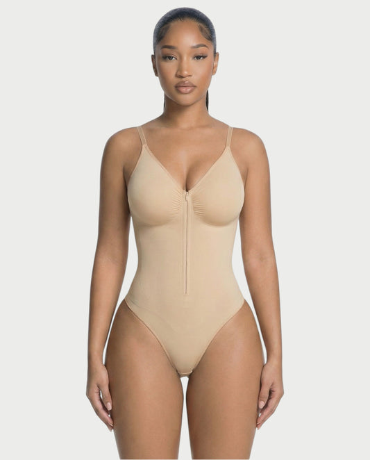 Seamless Strong Compression Zip Front Bodysuit - Samberule