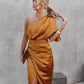 Layla - One-Shoulder Party Dress - Samberule