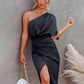 Layla - One-Shoulder Party Dress - Samberule