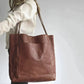 Isabella - Vegan Leather Oversized Shoulder Tote - Samberule