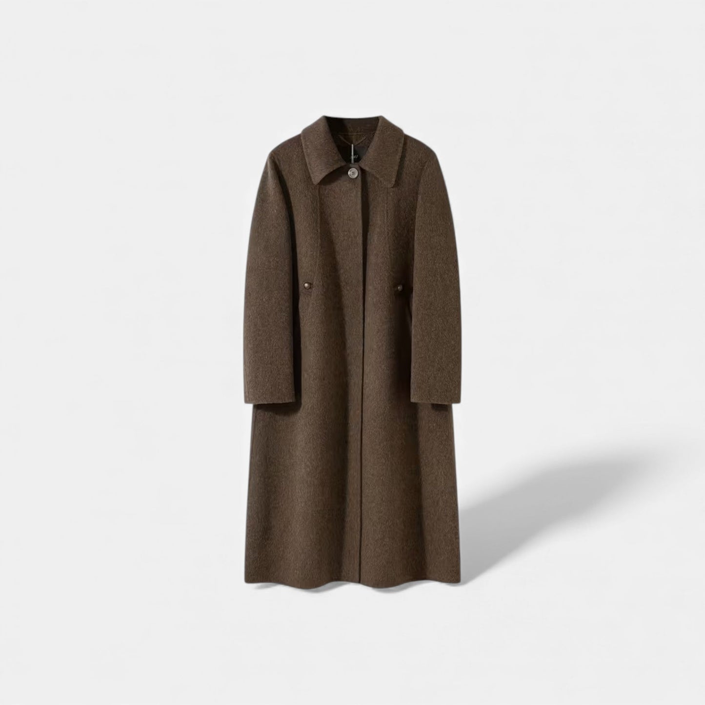 Women’s Structured Long Wool Winter Coat - Samberule