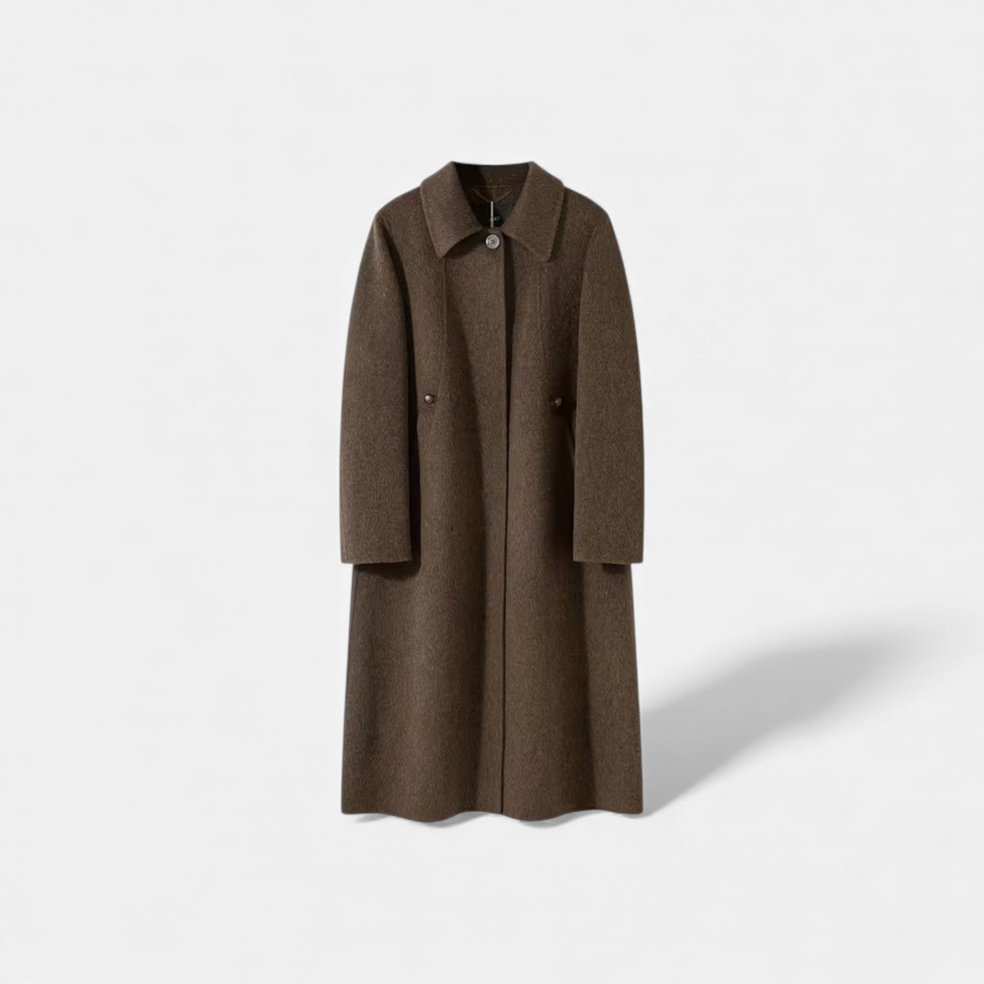 Women’s Structured Long Wool Winter Coat - Samberule