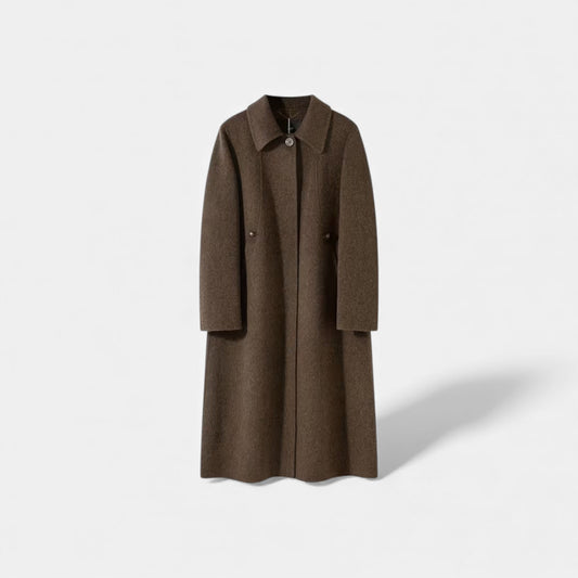 Women’s Structured Long Wool Winter Coat - Samberule