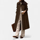Women’s Structured Long Wool Winter Coat - Samberule