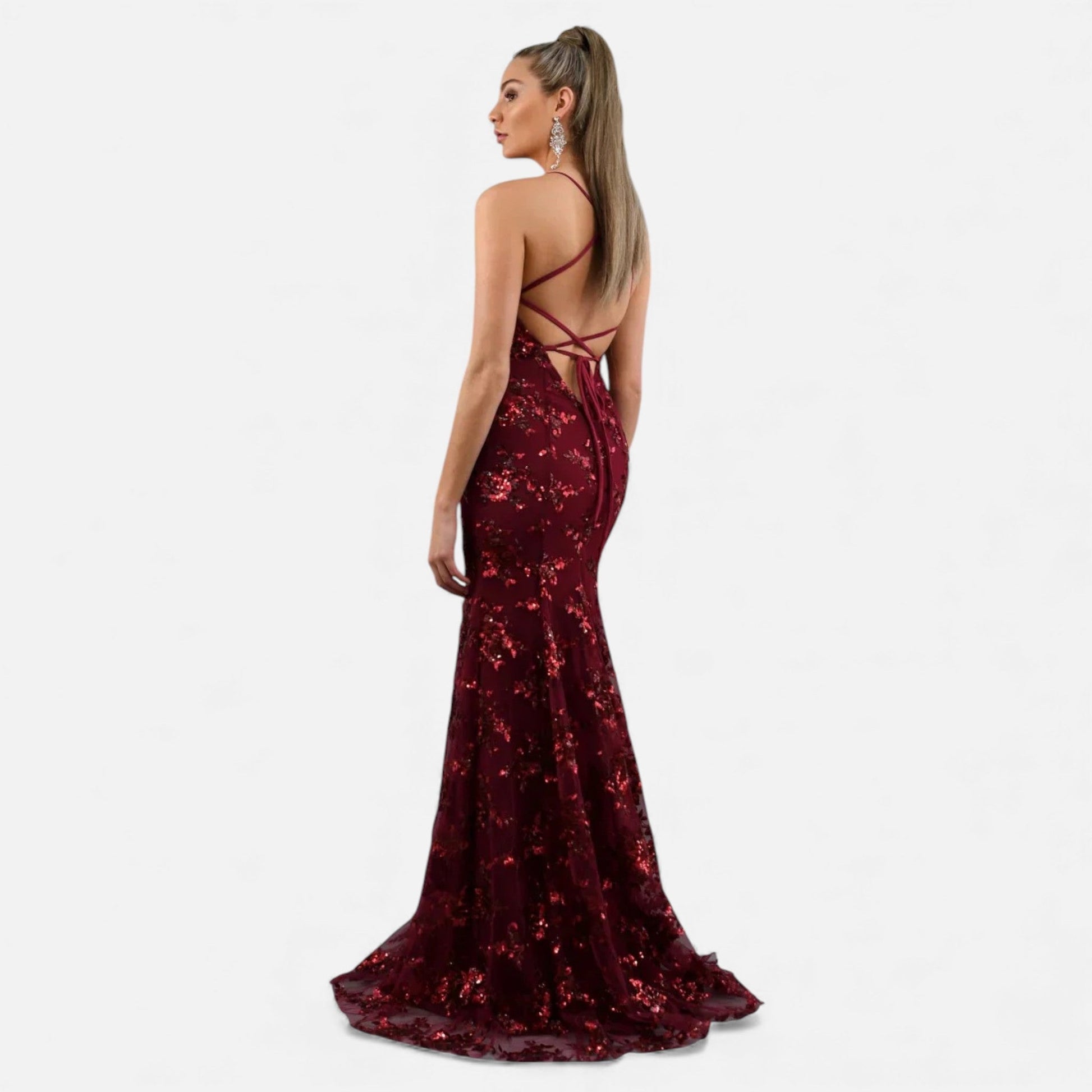 Women’s Elegant Sequin Maxi Dress - Samberule