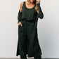 Janae Jumpsuit + Cardigan Set | Dark Green