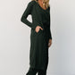 Janae Jumpsuit + Cardigan Set | Dark Green