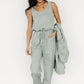 Janae Jumpsuit + Cardigan Set | Sage