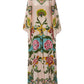 Exquisite Sunshine Floral Print Flowing Maxi Dress