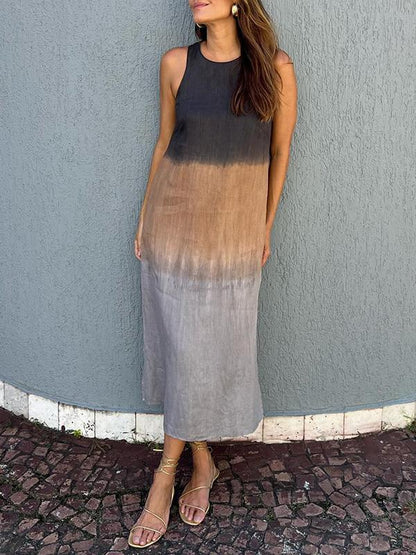 Victoria - Tie-Dye Midi Dress - Samberule