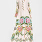 Exquisite Sunshine Floral Print Flowing Maxi Dress