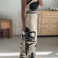 Elegant And Sexy Ethnic Print Slim-Fit Halter Neck Maxi Dress