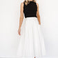 Katie Pleated Midi Skirt | Off White