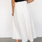 Katie Pleated Midi Skirt | Off White