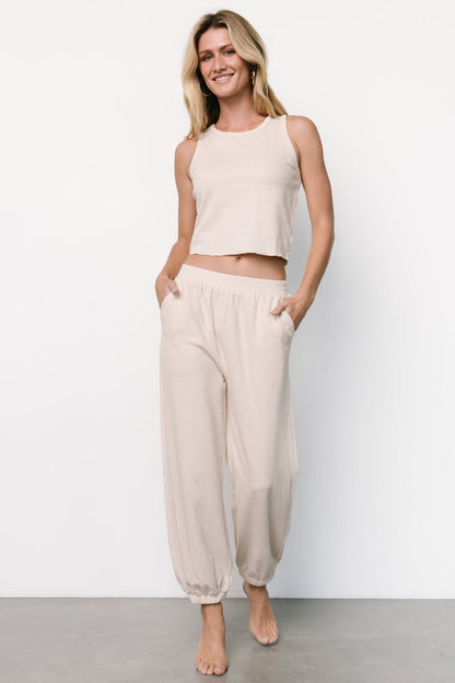 Kellen Tank + Jogger Set | Natural