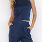 Kellen Tank + Jogger Set | Navy