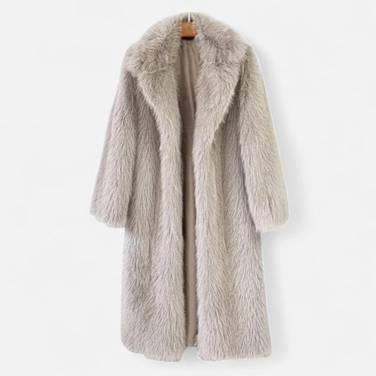 Women’s Long Faux Fur Overcoat - Samberule