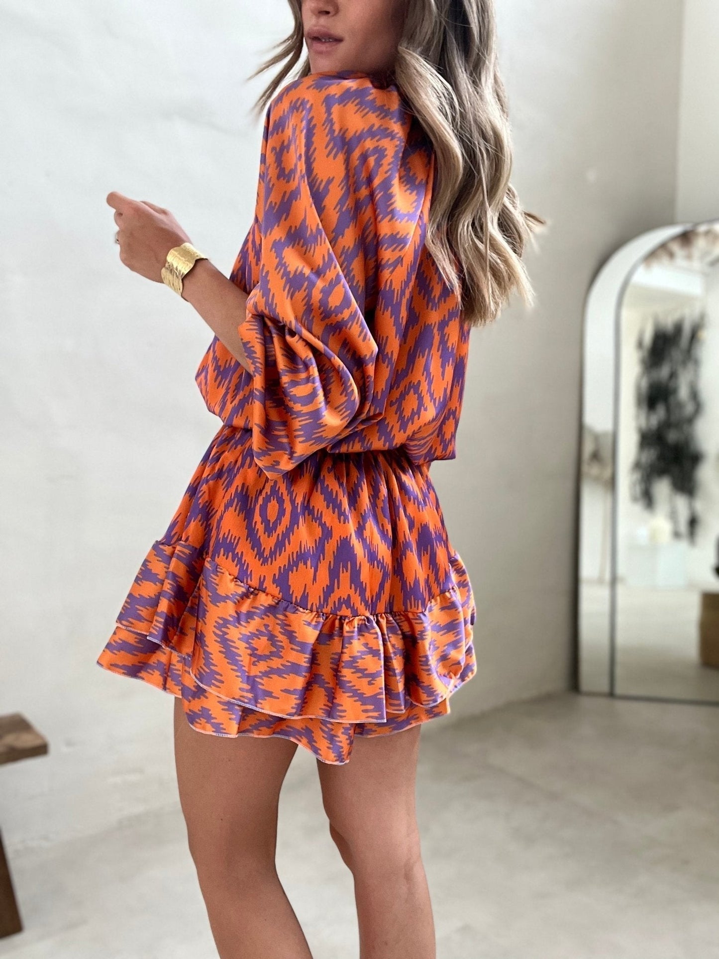 Eleanor - Ruffle Mini Dress - Samberule
