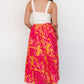 Luana Tiered Skirt | Orange + Fuchsia