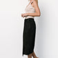 Malika Faux Wrap Skirt | Black