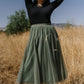 Mila Tulle Skirt | Dark Sage