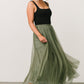 Mila Tulle Skirt | Dark Sage