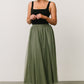 Mila Tulle Skirt | Dark Sage