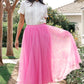 Mila Tulle Skirt | Taffy Pink