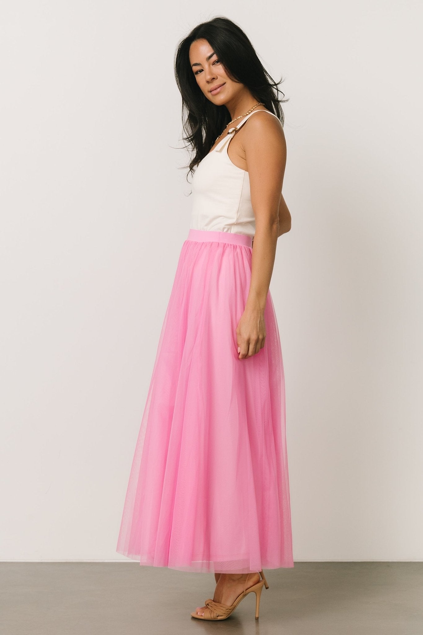Mila Tulle Skirt | Taffy Pink