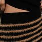 Mitzi Knit Midi Skirt | Black + Camel