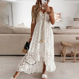 Maya - Boho Lace Maxi Dress - Samberule
