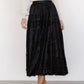 Palini Velvet Skirt | Black