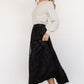 Palini Velvet Skirt | Black