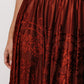 Palini Velvet Skirt | Rust