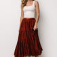 Palini Velvet Skirt | Rust