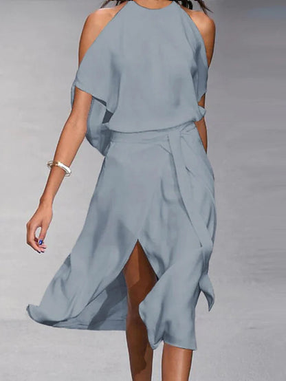 Sharon - Halter Midi Dress - Samberule