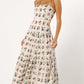 Fruit Floral Midi Dress