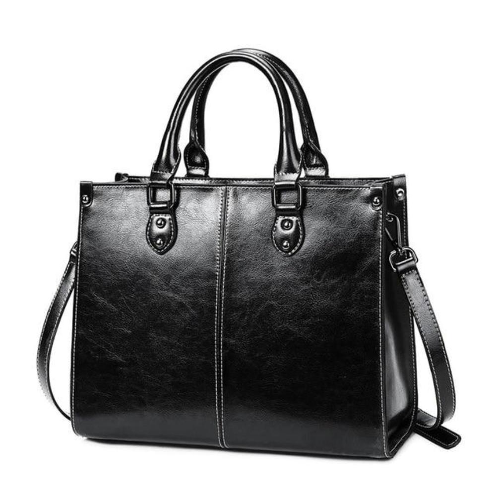 Sally - Structured Leather Handbag - Samberule