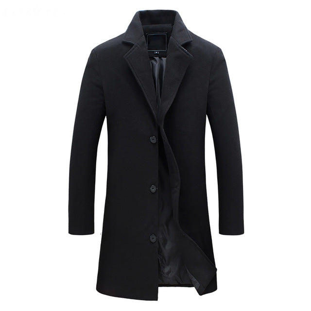 Martin | Formal Long Overcoat For Men’s Wardrobe - Samberule