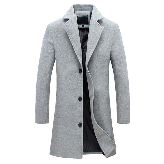 Martin | Formal Long Overcoat For Men’s Wardrobe - Samberule