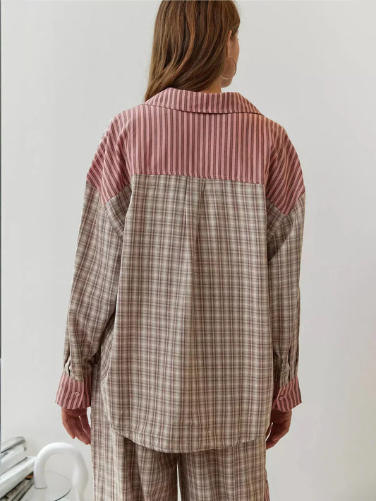 Grace | Women Spring Plaid Two Piece Set - Samberule