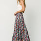 Reilly Maxi Skirt | Navy Flower Print